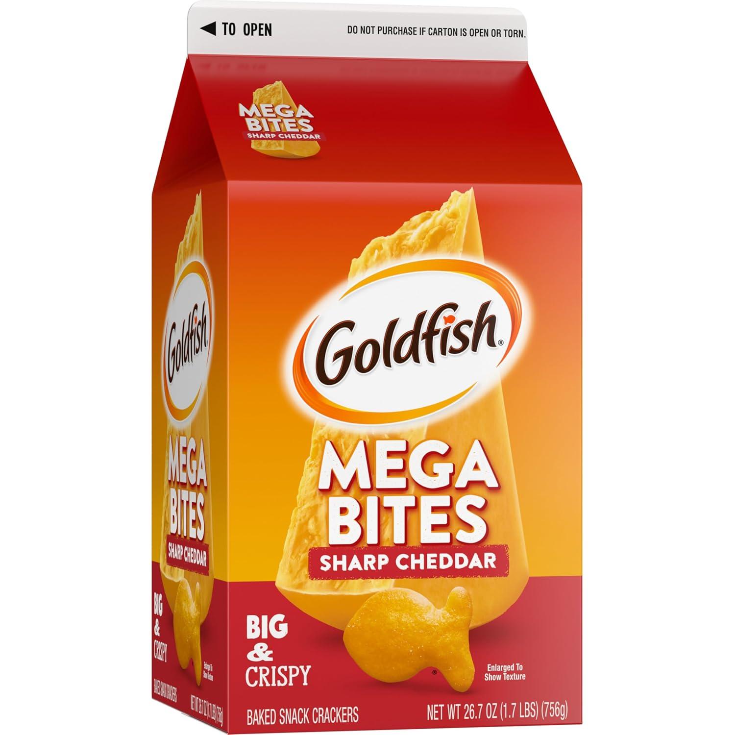 image:imageGoldfish Colors Cheddar Cheese Crackers Baked Snack Crackers 66 oz Bag Pack of 6Sharp Cheddar