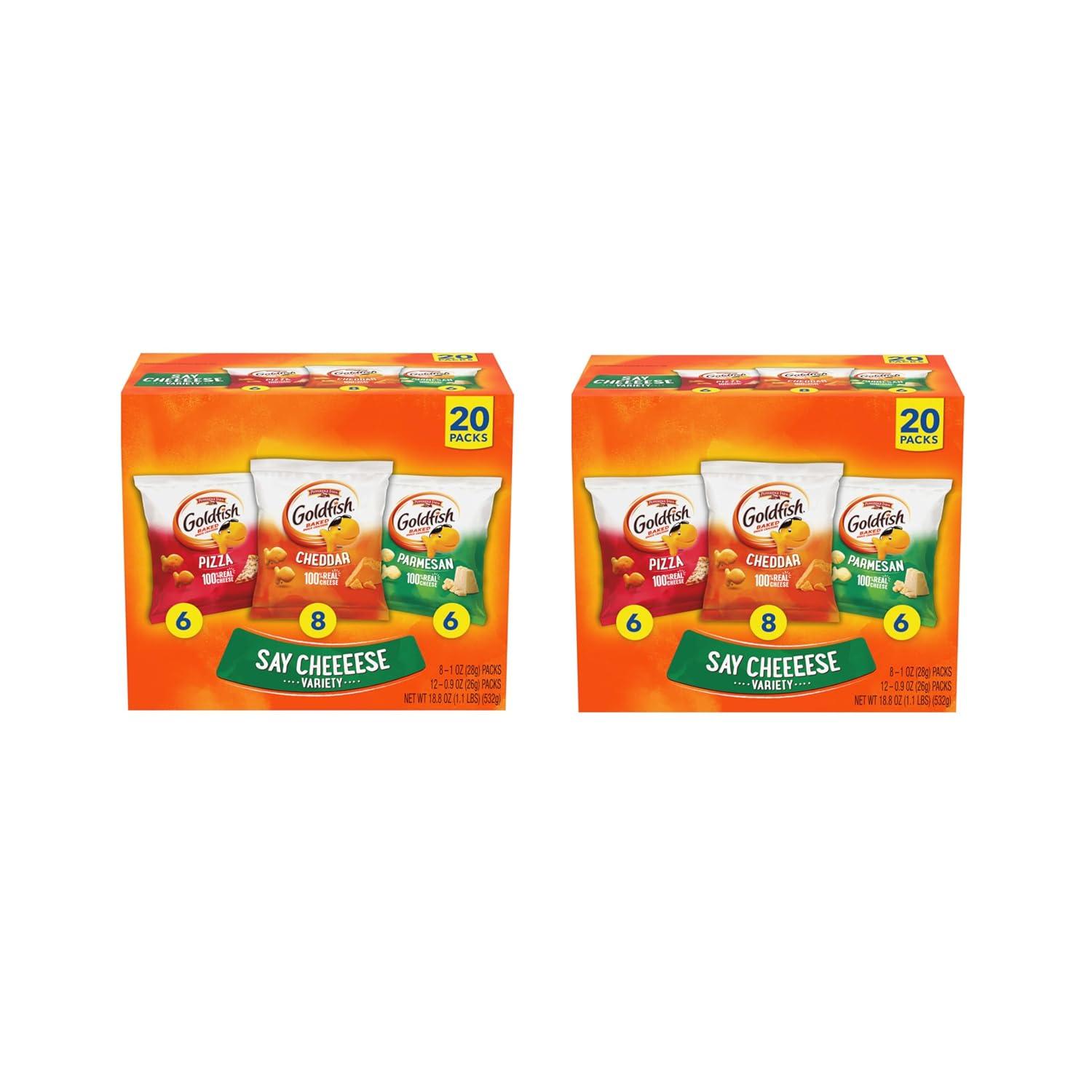 image:imageGoldfish Valentines Day Strawberry Shortcake Flavored Baked Graham Snacks 24 Count 075 OzAssorted