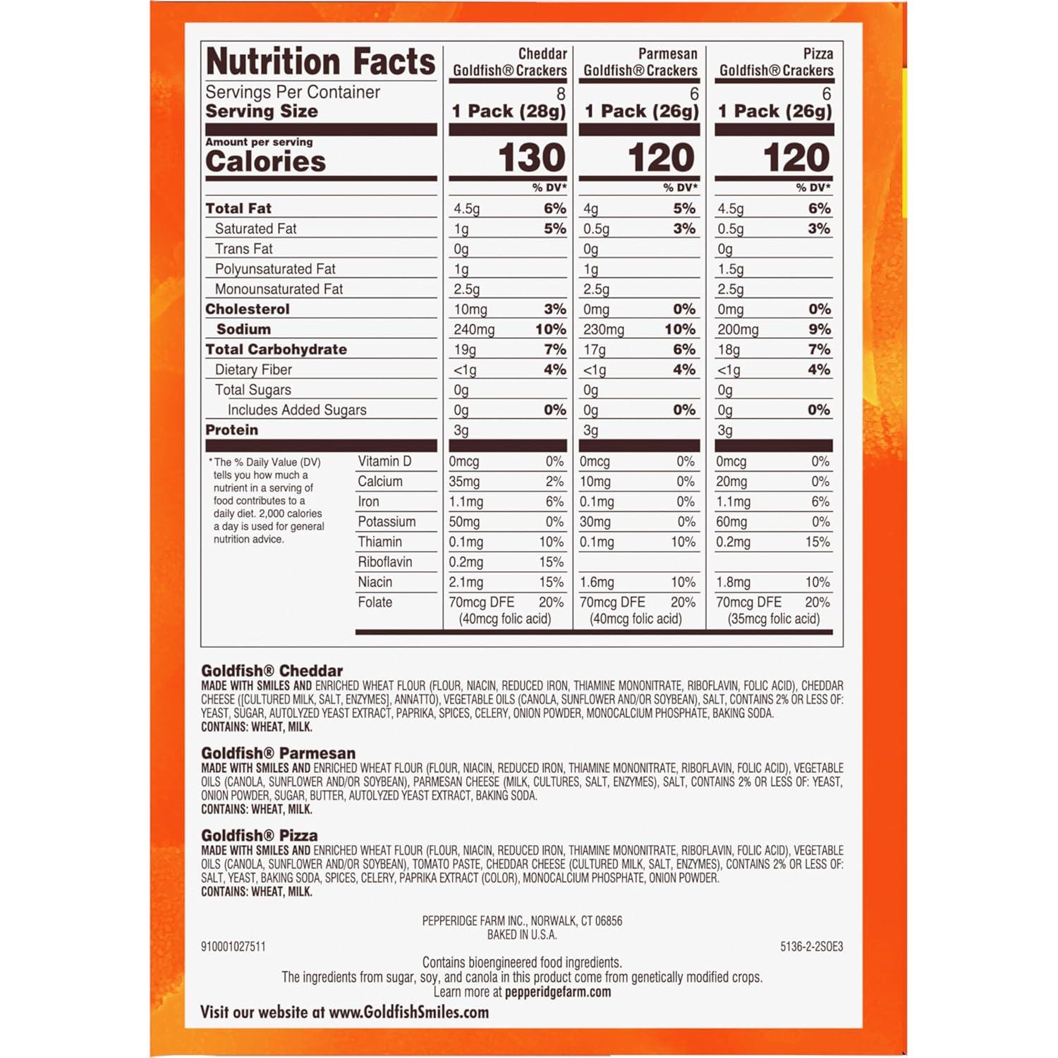 image:imageGoldfish Valentines Day Strawberry Shortcake Flavored Baked Graham Snacks 24 Count 075 OzAssorted
