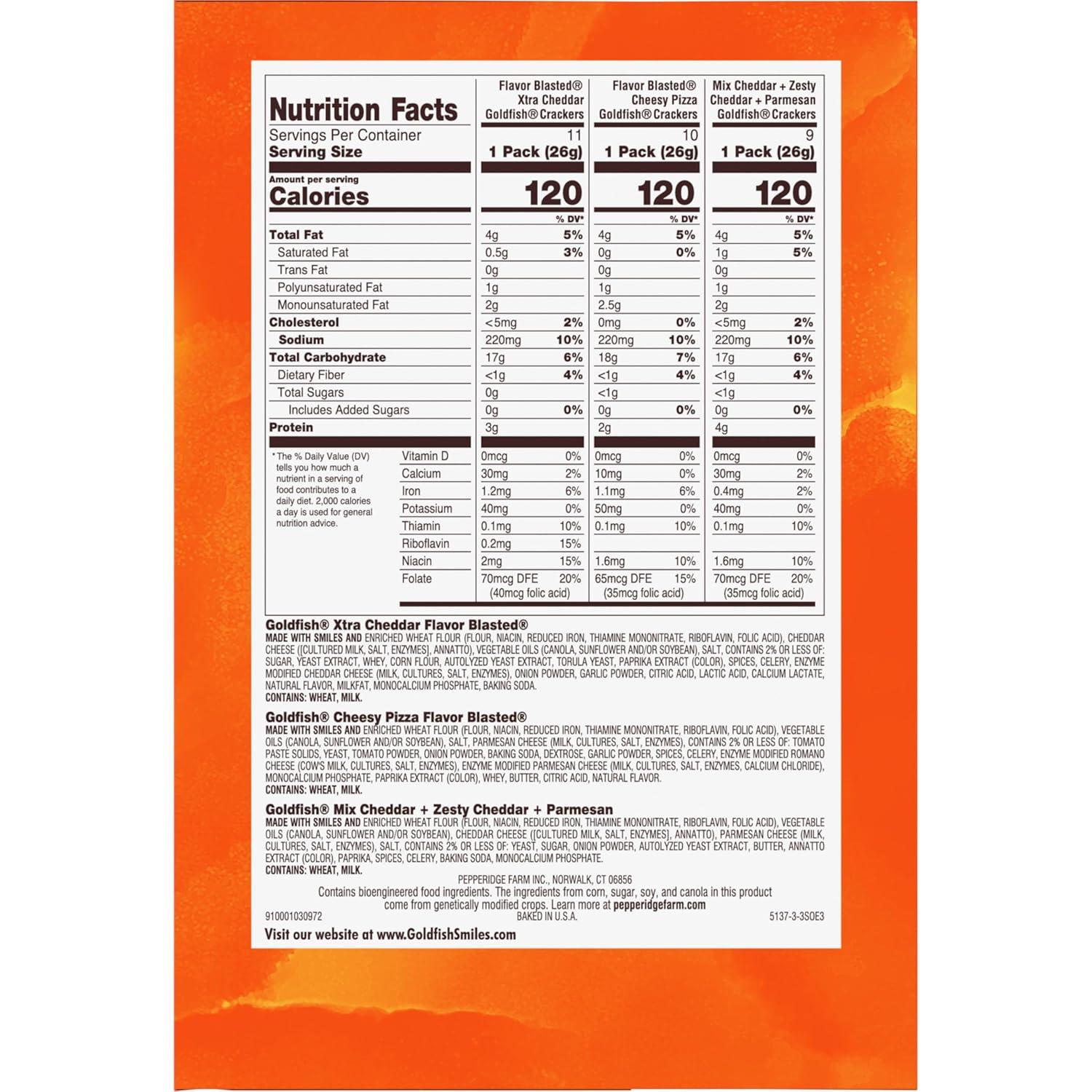 image:imageGoldfish Valentines Day Strawberry Shortcake Flavored Baked Graham Snacks 24 Count 075 OzBold Mix Variety