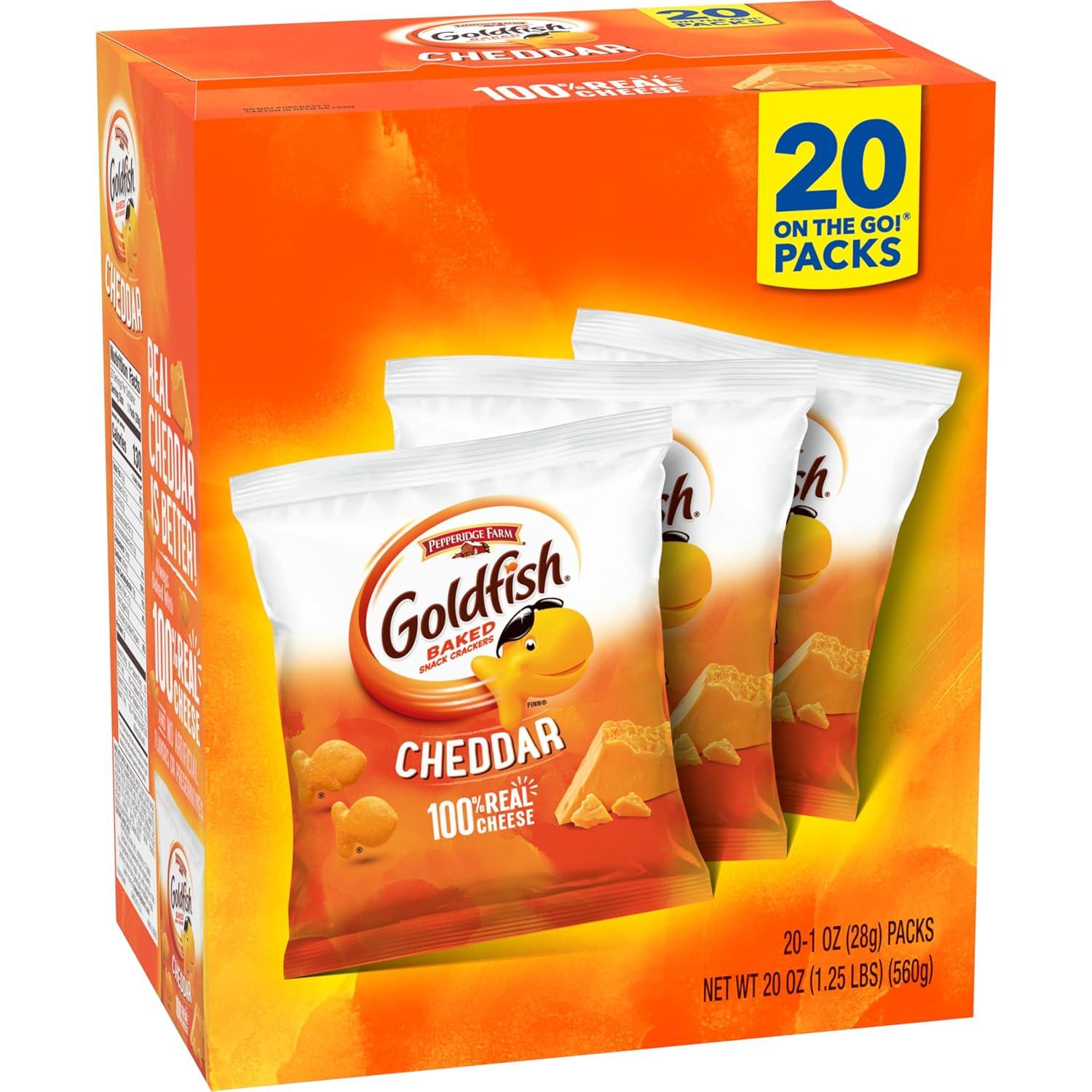 image:imageGoldfish Valentines Day Strawberry Shortcake Flavored Baked Graham Snacks 24 Count 075 OzCheddar