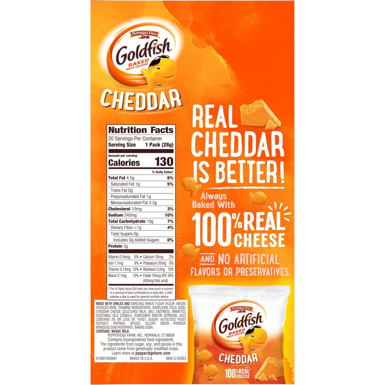 image:imageGoldfish Valentines Day Strawberry Shortcake Flavored Baked Graham Snacks 24 Count 075 OzCheddar