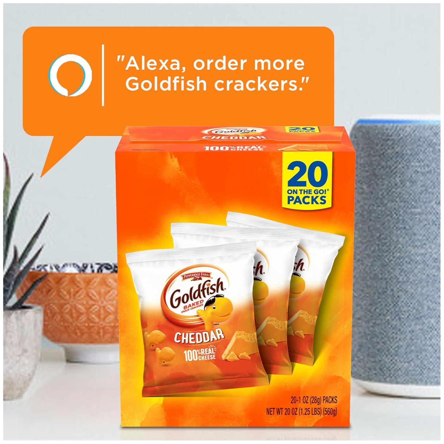 image:imageGoldfish Valentines Day Strawberry Shortcake Flavored Baked Graham Snacks 24 Count 075 OzCheddar