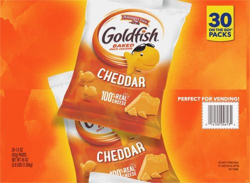image:imageGoldfish Valentines Day Strawberry Shortcake Flavored Baked Graham Snacks 24 Count 075 OzCheddar