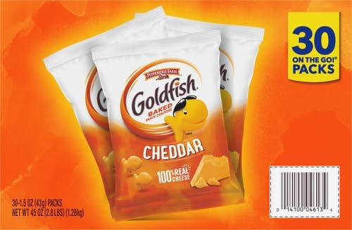 image:imageGoldfish Valentines Day Strawberry Shortcake Flavored Baked Graham Snacks 24 Count 075 OzCheddar