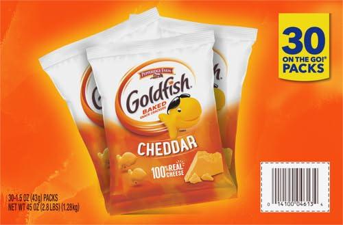 image:imageGoldfish Valentines Day Strawberry Shortcake Flavored Baked Graham Snacks 24 Count 075 OzCheddar