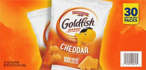 image:imageGoldfish Valentines Day Strawberry Shortcake Flavored Baked Graham Snacks 24 Count 075 OzCheddar