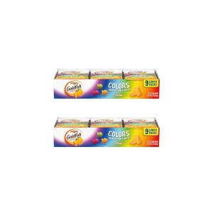 Goldfish Cheddar Cheese Crackers, Baked Snack Crackers, 1 oz On-the-Go Snack Packs, 9 Count Tray(0.9 Ounce (Pack of 18))