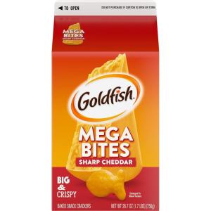 Goldfish Colors Cheddar Cheese Crackers, Baked Snack Crackers, 6.6 oz Bag (Pack of 6)(Sharp Cheddar)