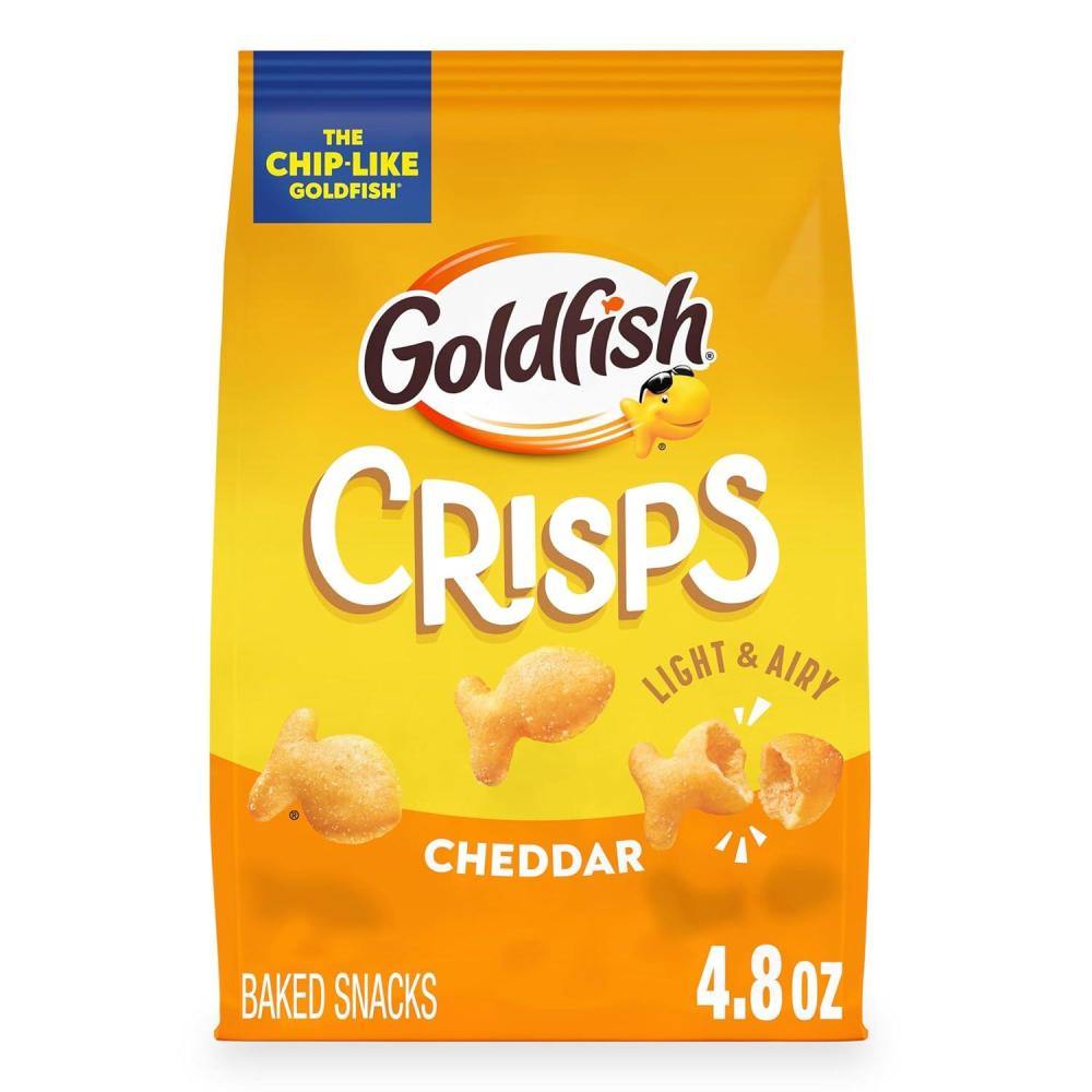 image:imageGoldfish Crisps Barbecue Flavored Baked Chip Crackers 625 Oz BagCheddar Cheese