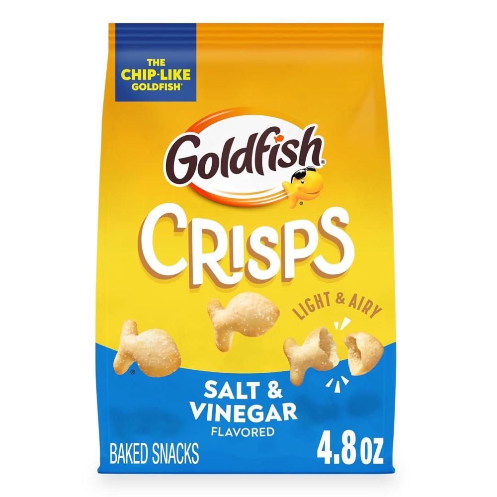 image:imageGoldfish Crisps Barbecue Flavored Baked Chip Crackers 625 Oz BagSalt  Vinegar