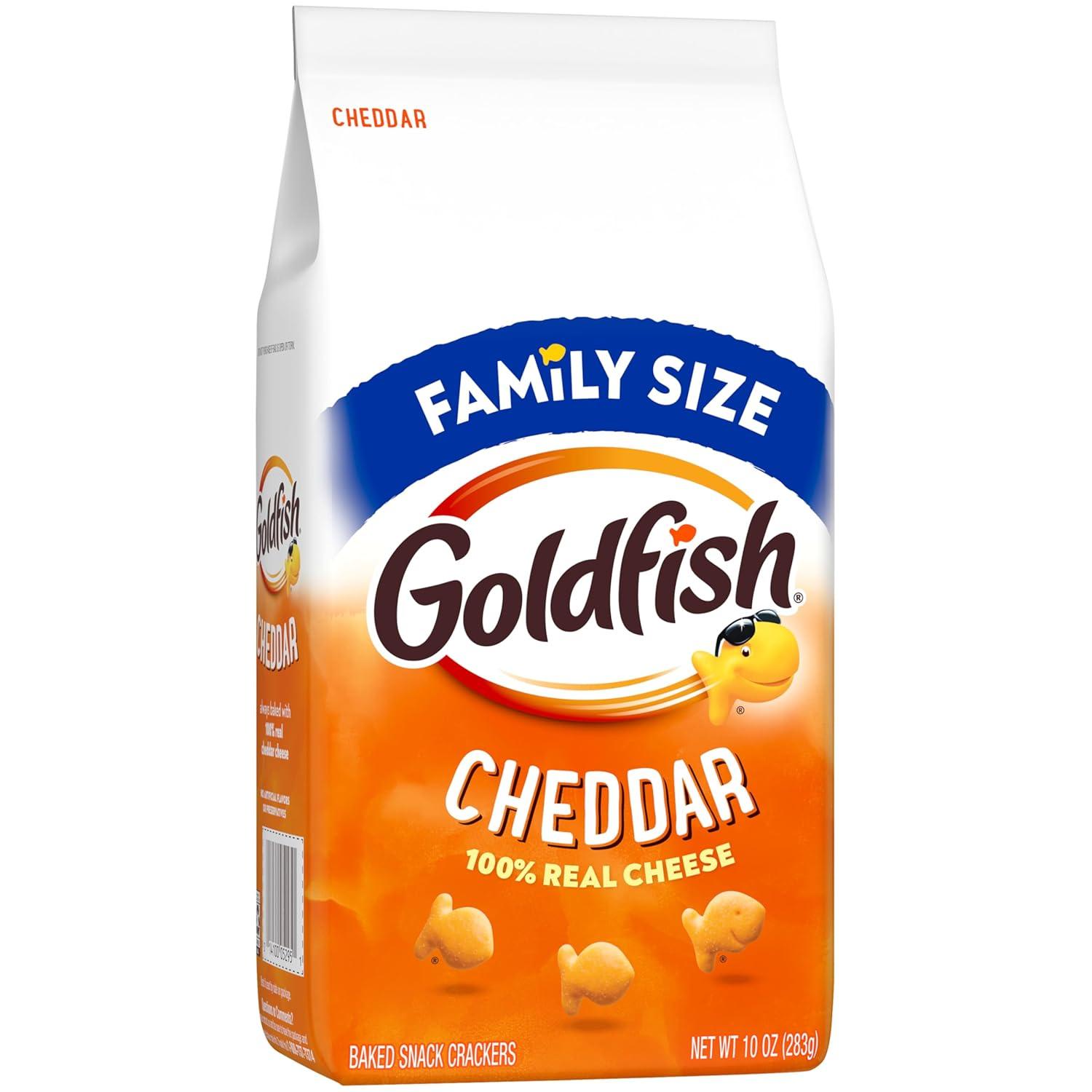 image:imageGoldfish Crackers Flavor Blasted Xtra Cheddar Crackers Family Size 10 Oz BagCheddar