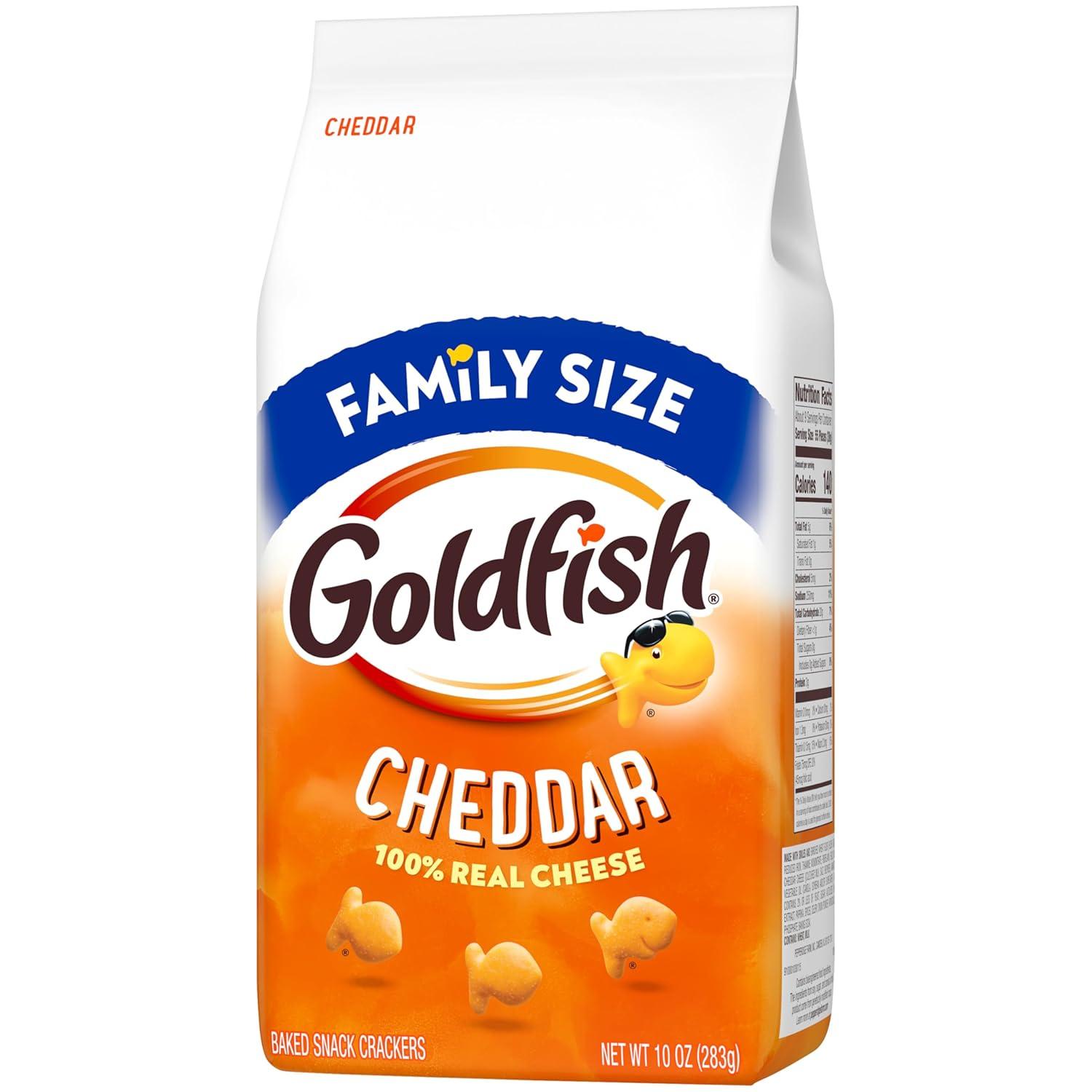 image:imageGoldfish Crackers Flavor Blasted Xtra Cheddar Crackers Family Size 10 Oz BagCheddar