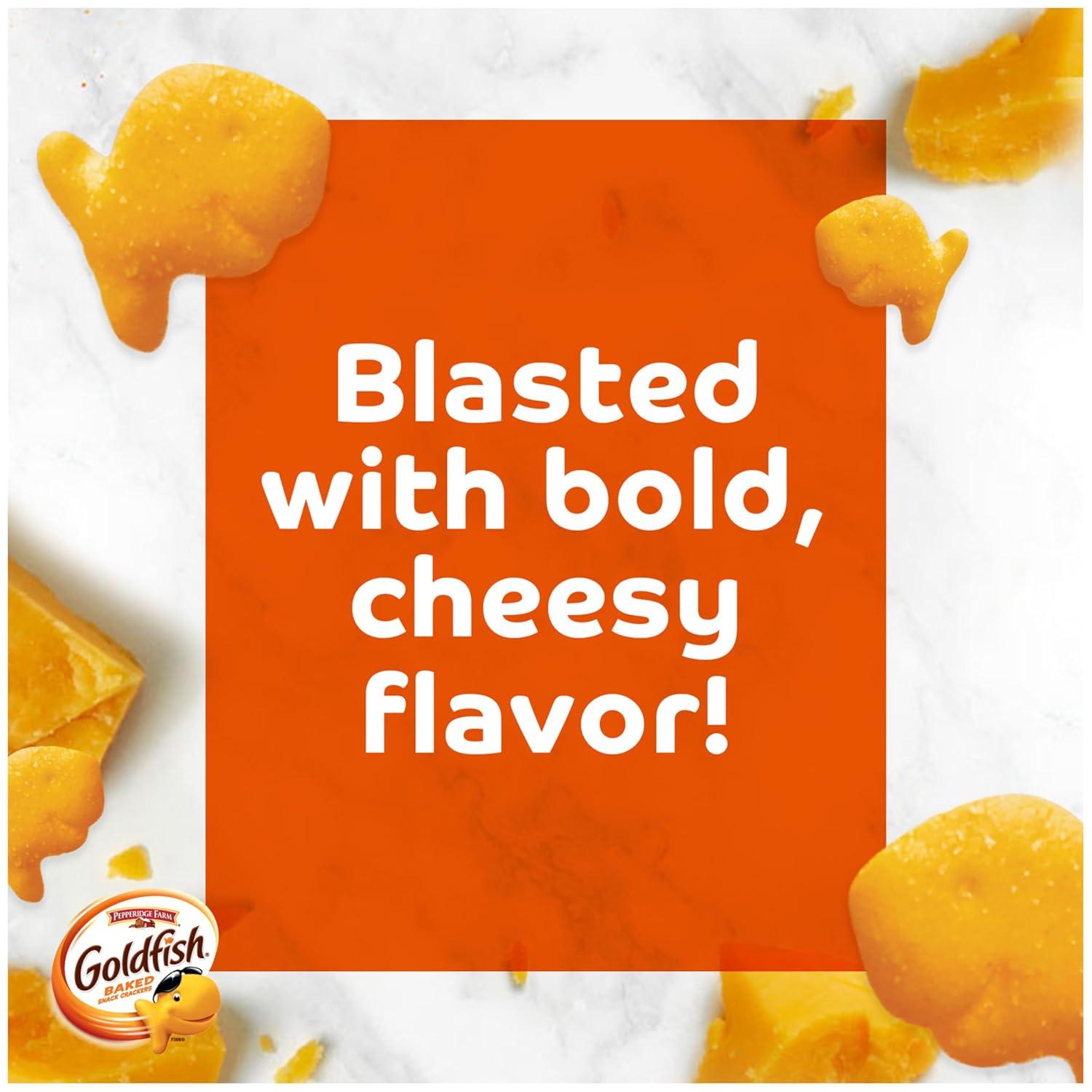 image:imageGoldfish Crackers Flavor Blasted Xtra Cheddar Crackers Family Size 10 Oz BagXtra Cheddar