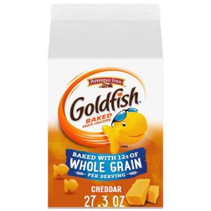Goldfish Flavor Blasted Xtra Cheddar Cheese Crackers, 27.3 oz Carton(Whole Grain Cheddar)