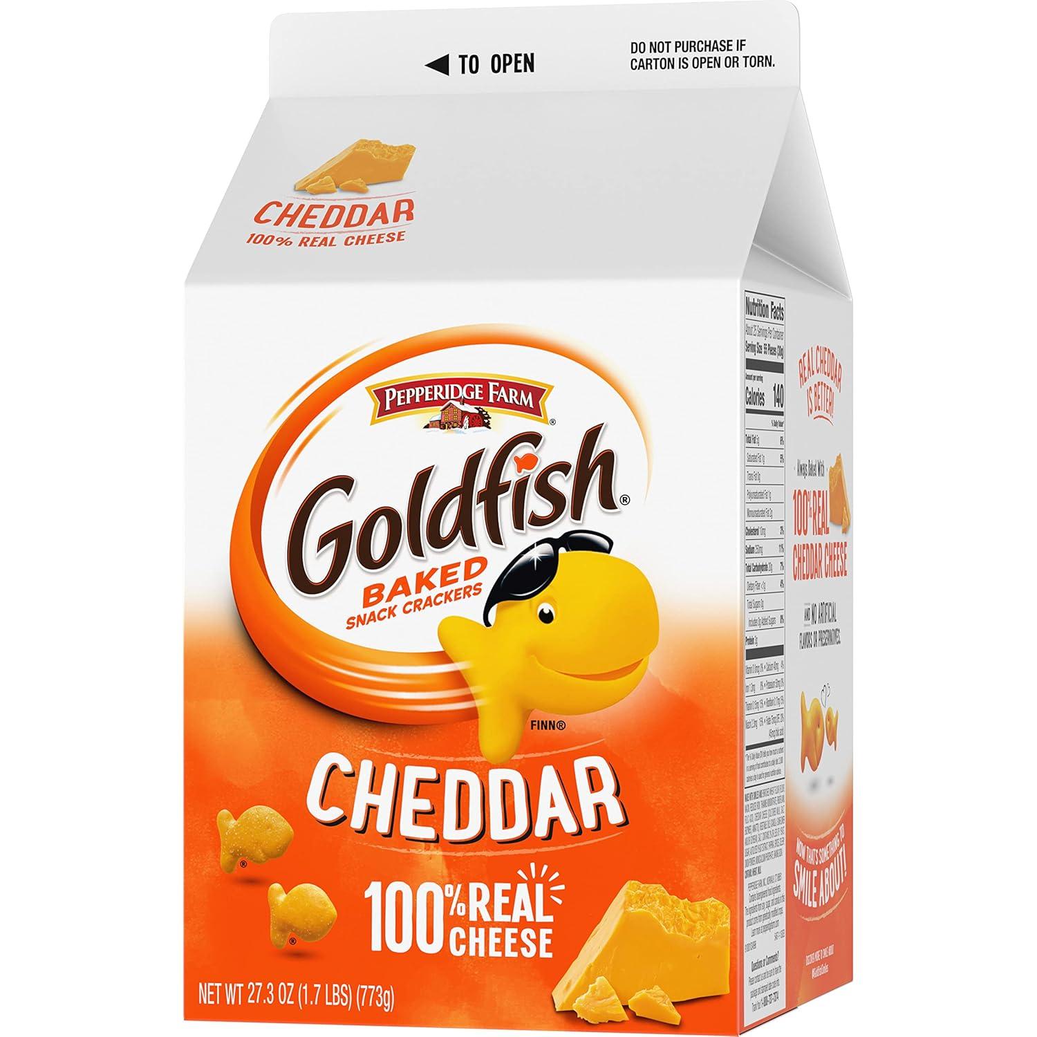 image:imageGoldfish Cheddar Crackers 273 oz carton 2 CT boxCheddar