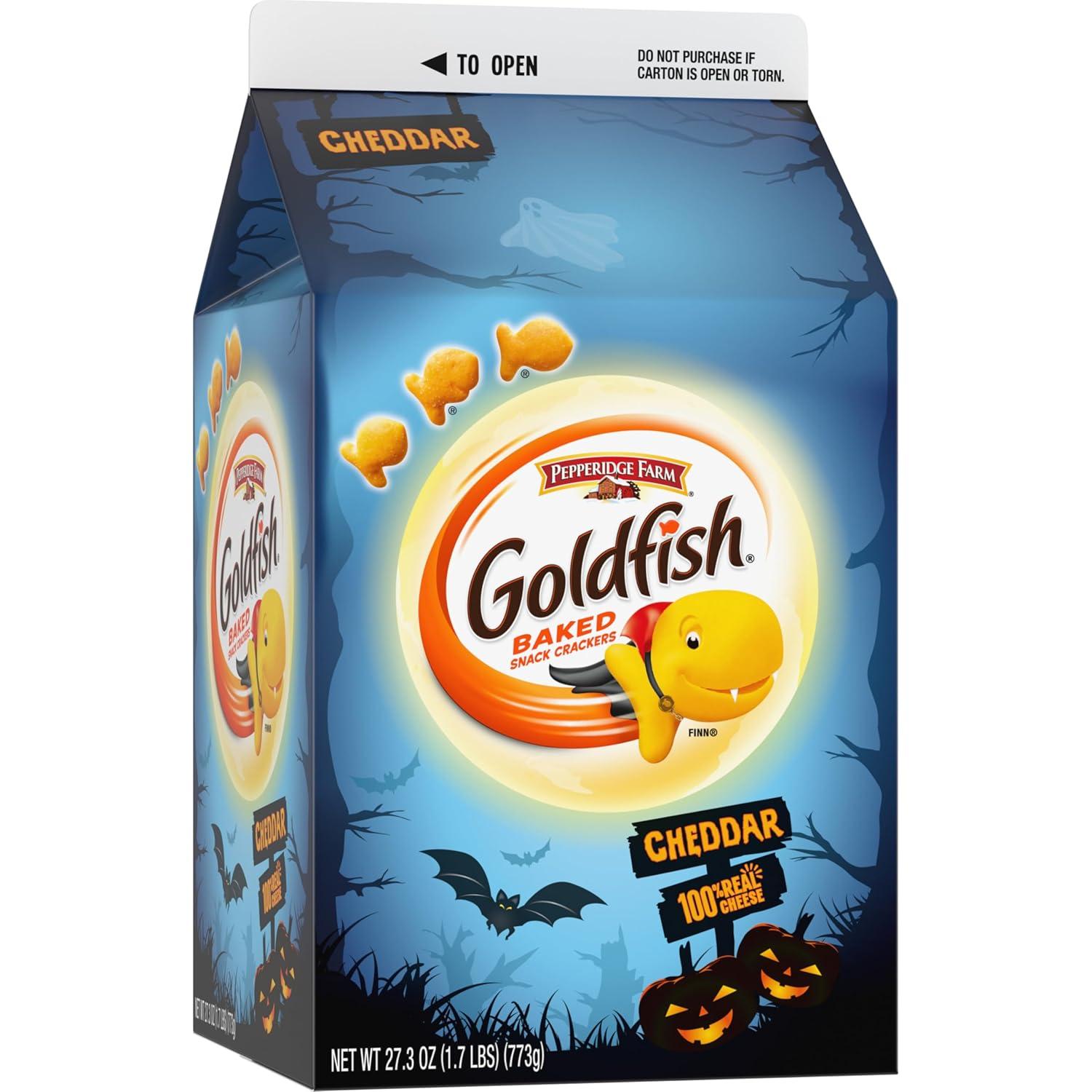 image:imageGoldfish Colors Cheddar Cheese Crackers Baked Snack Crackers 30 Oz CartonCheddar Cheese