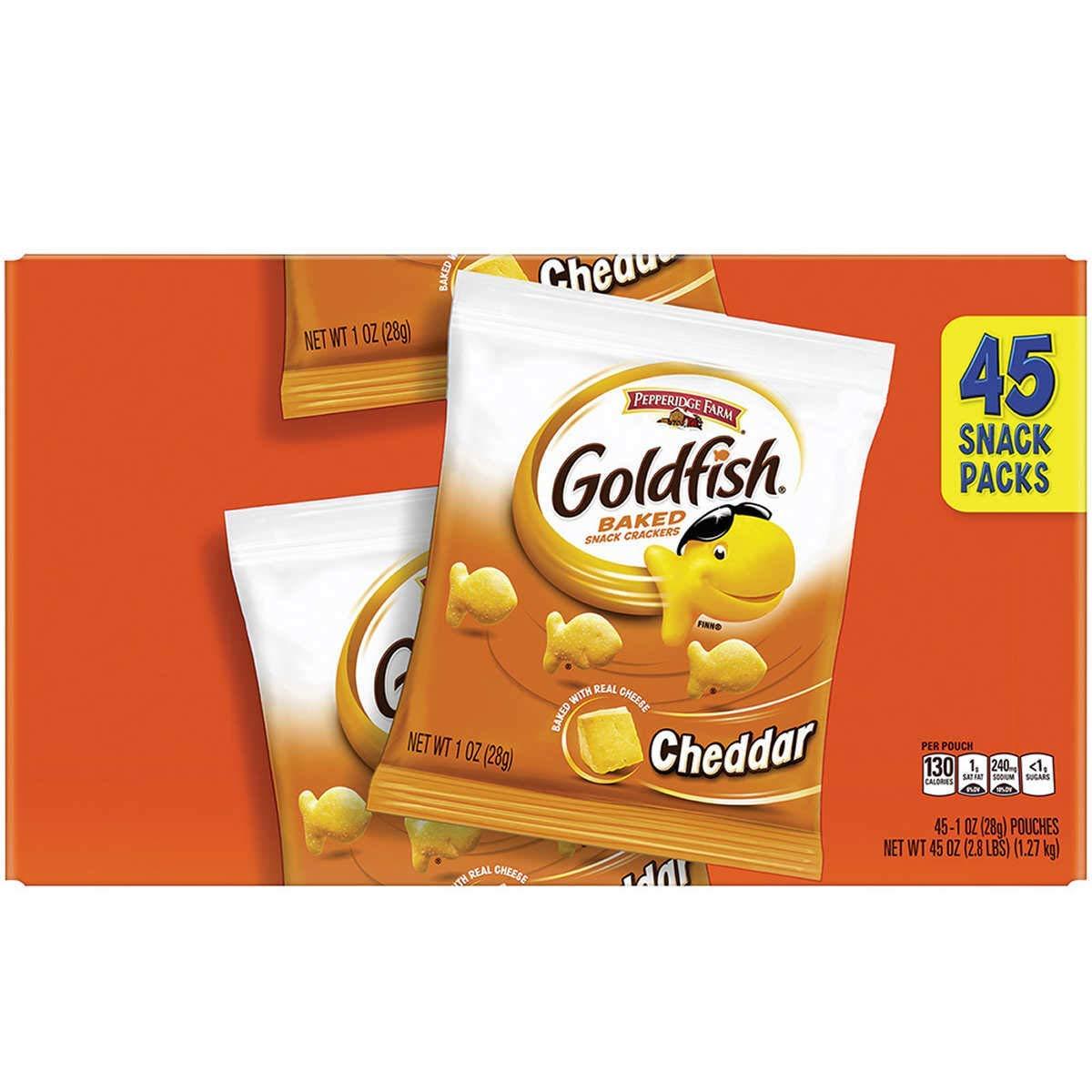 image:imageGoldfish Colors Cheddar Cheese Crackers Baked Snack Crackers 30 Oz CartonCheddar Cheese