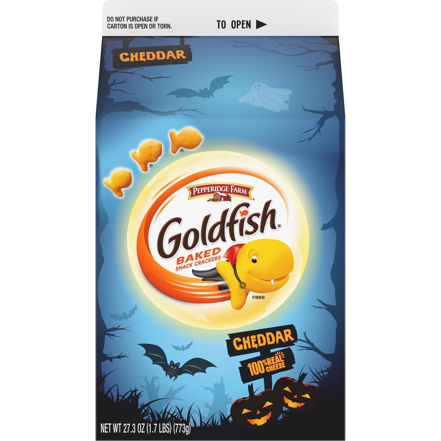 image:imageGoldfish Colors Cheddar Cheese Crackers Baked Snack Crackers 30 Oz CartonCheddar Cheese