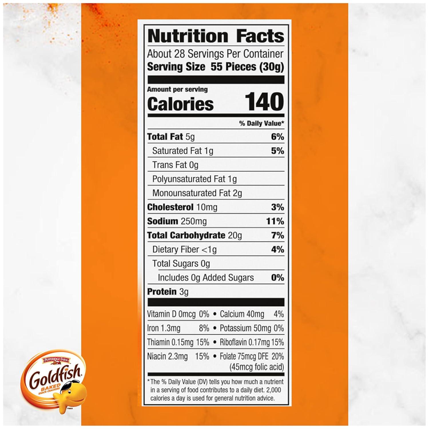 image:imageGoldfish Colors Cheddar Cheese Crackers Baked Snack Crackers 30 Oz CartonCheddar Cheese
