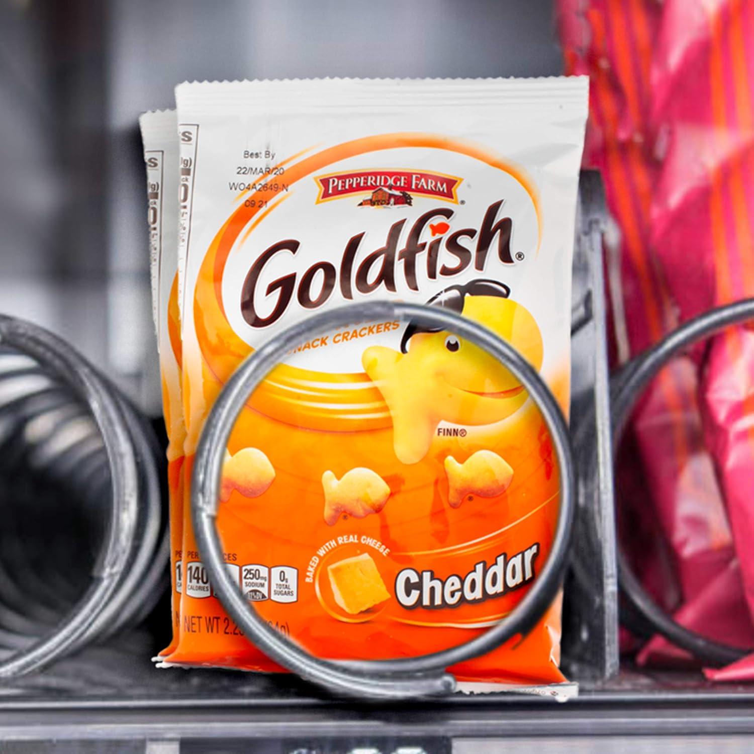image:imageGoldfish Colors Cheddar Cheese Crackers Baked Snack Crackers 30 Oz CartonCheddar Cheese