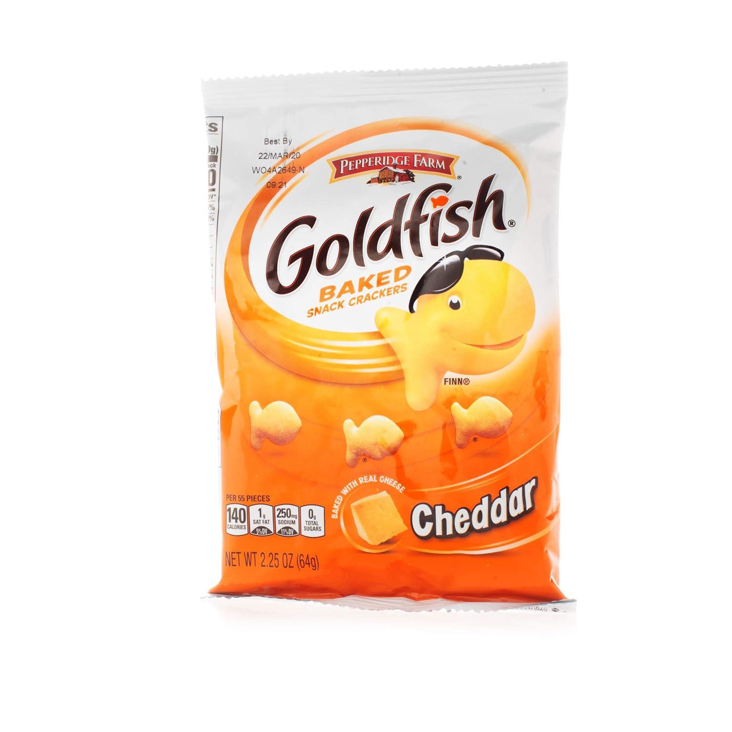 image:imageGoldfish Colors Cheddar Cheese Crackers Baked Snack Crackers 30 Oz CartonCheddar Cheese