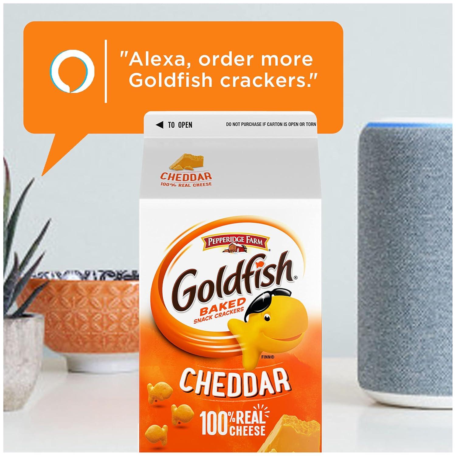 image:imageGoldfish Colors Cheddar Cheese Crackers Baked Snack Crackers 30 Oz CartonCheddar Cheese