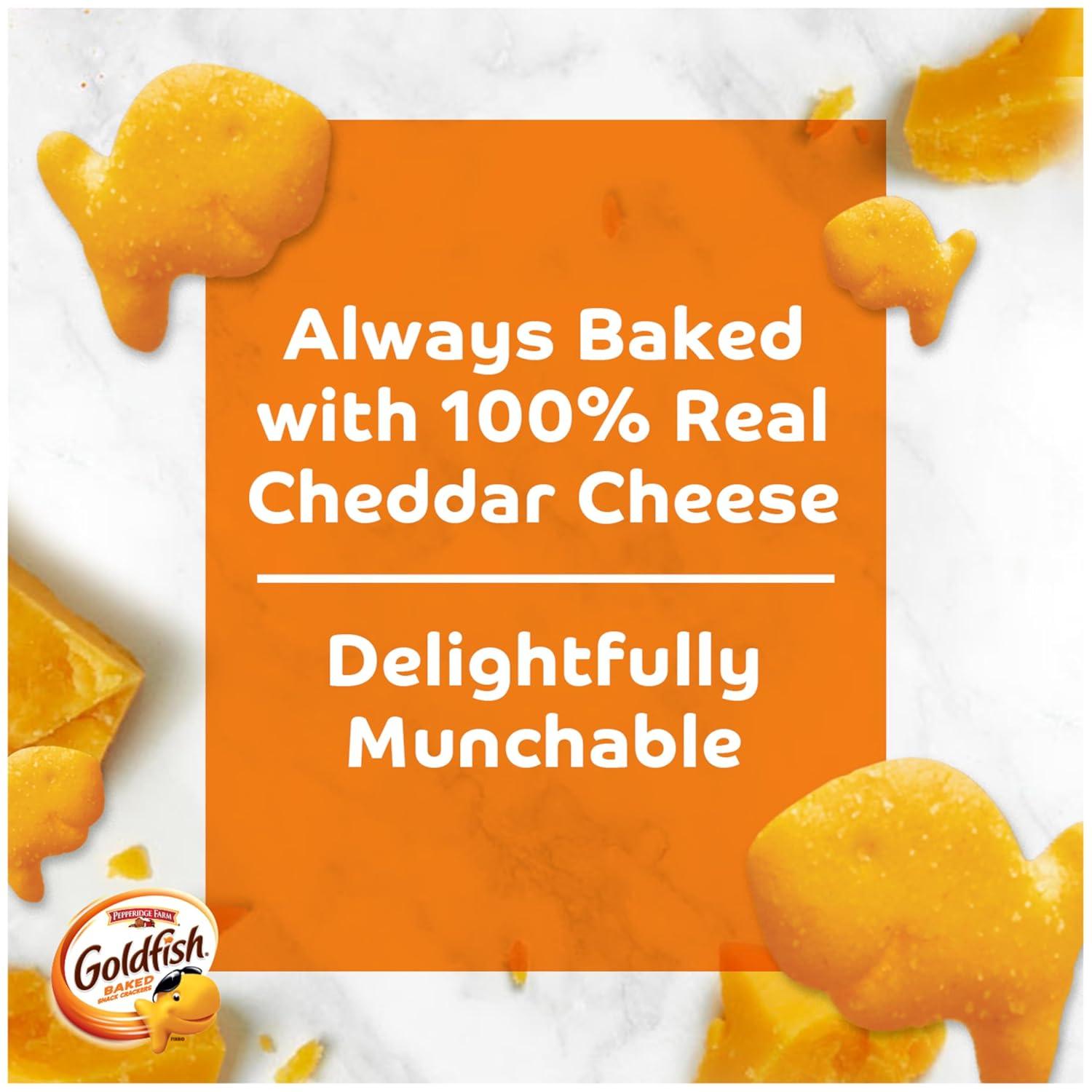 image:imageGoldfish Colors Cheddar Cheese Crackers Baked Snack Crackers 30 Oz CartonCheddar Cheese