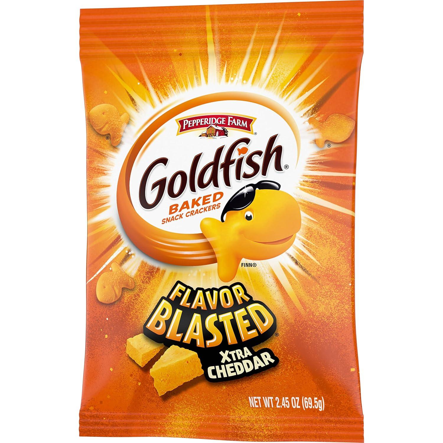 image:imageGoldfish Colors Cheddar Cheese Crackers Baked Snack Crackers 30 Oz CartonXtra Cheddar