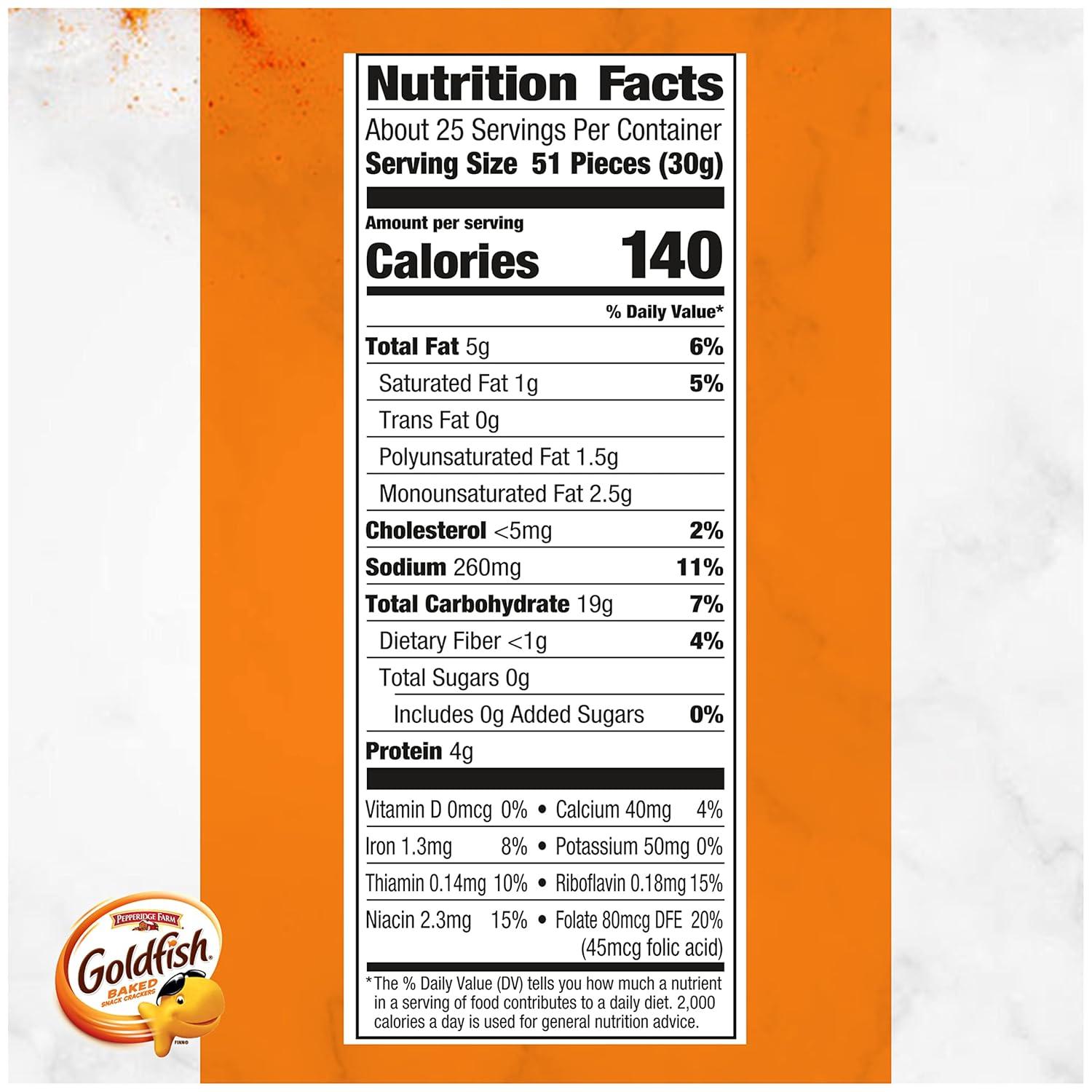 image:imageGoldfish Flavor Blasted Xtra Cheddar Cheese Crackers 273 oz Carton Pack of 6