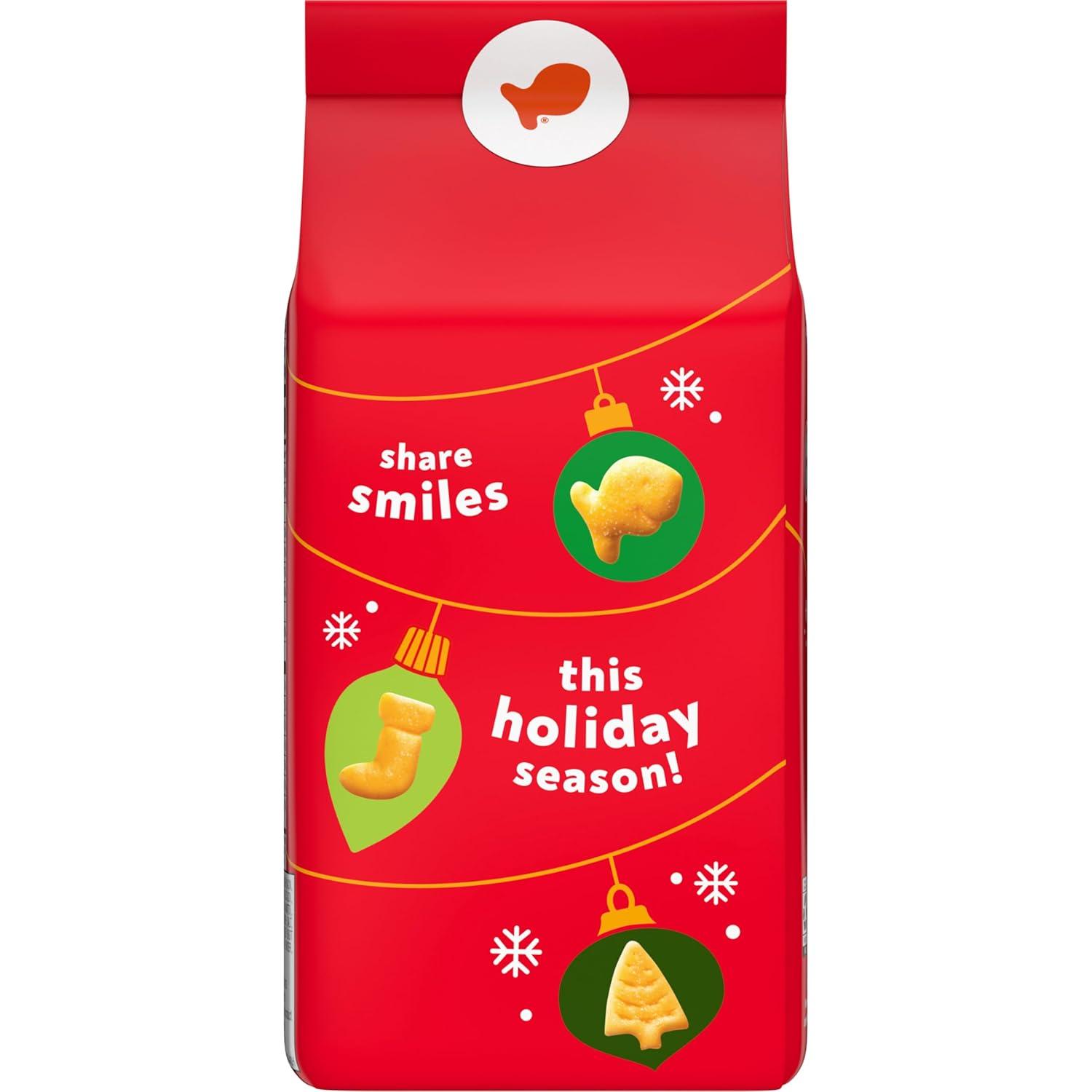 image:imageGoldfish Holiday Shapes Cheddar Crackers 66 Oz Bag66 Ounce Pack of 3