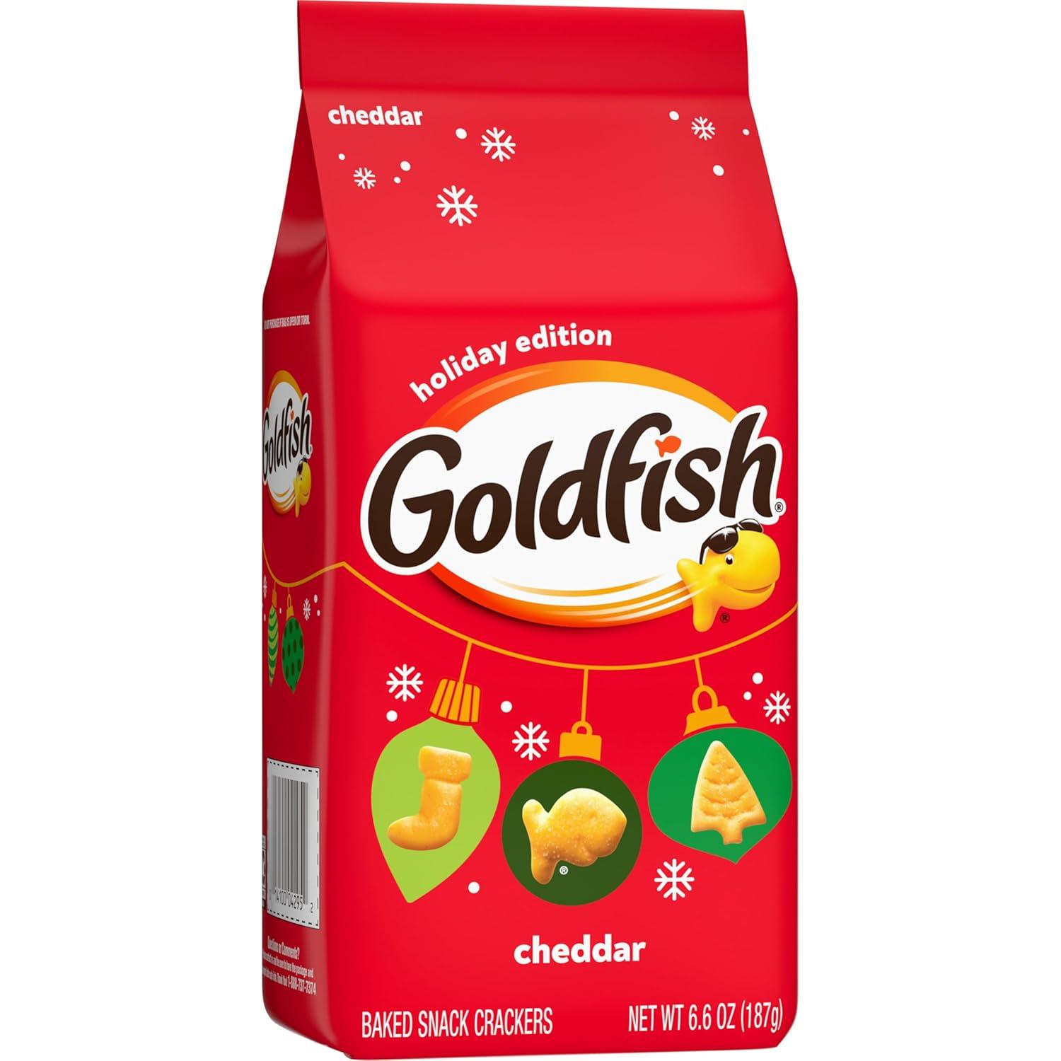 image:imageGoldfish Holiday Shapes Cheddar Crackers 66 Oz Bag66 Ounce Pack of 3