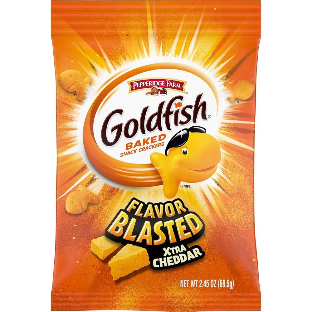 image:imageGoldfish Colors Cheddar Cheese Crackers Baked Snack Crackers 30 Oz CartonXtra Cheddar