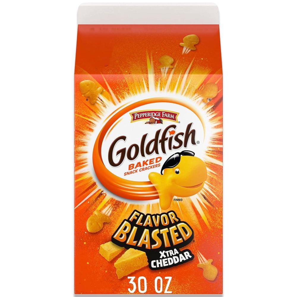 image:imageGoldfish Colors Cheddar Cheese Crackers Baked Snack Crackers 66 oz BagXtra Cheddar