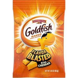 Goldfish Colors Cheddar Cheese Crackers, Baked Snack Crackers, 30 Oz Carton(Xtra Cheddar)
