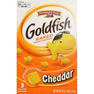 Goldfish Original Crackers, Snack Crackers, 6.6 oz bag(xtra cheddar)